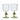 Palm Tree Stem Cocktail Glass - 2 Pack